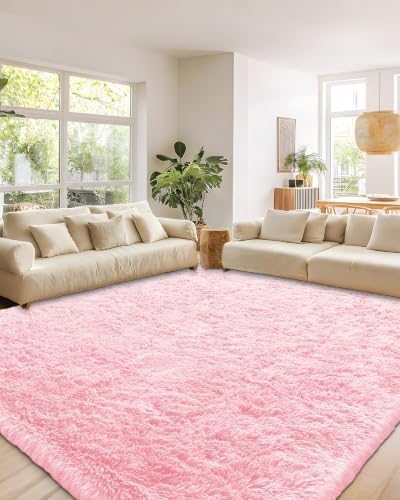 Smiry Area Rugs for Living Room Bedroom 4x5.9 ft, Fluffy Washable Carpet