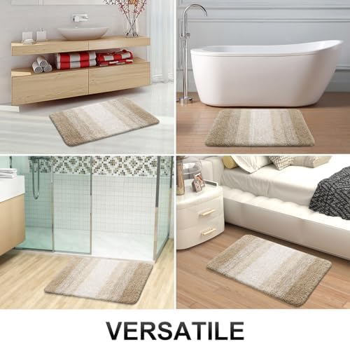 OLANLY Bathroom Runner Rug 47x24, Extra Soft Absorbent Microfiber Bath Rugs