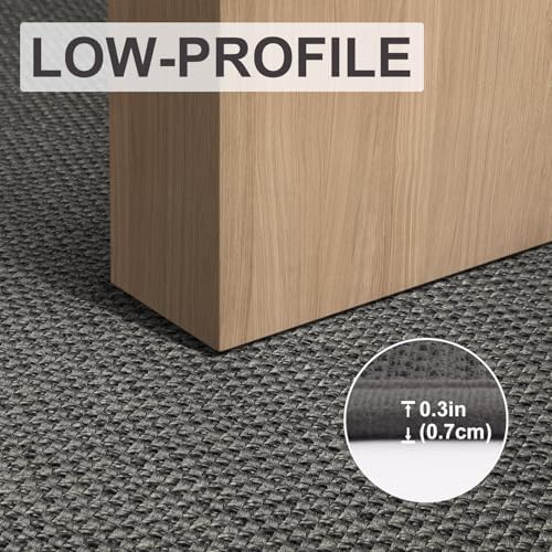 LEKEEPGO Door Mat 24"x36", Non Slip Washable Indoor Door Mat, Grey