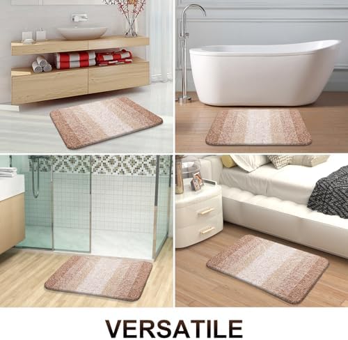 OLANLY Bathroom Runner Rug 59x24, Extra Soft Absorbent Microfiber Bath Rugs