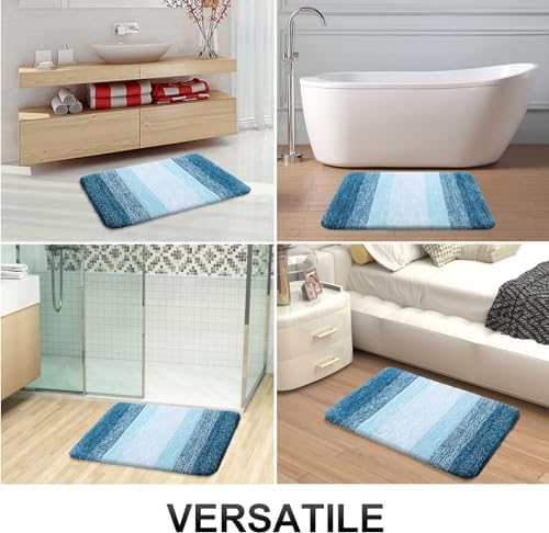 OLANLY Bathroom Runner Rug 70x24, Extra Soft Absorbent Microfiber Bath Rugs