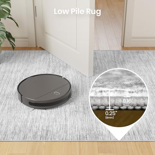 Valenrug 8x10 Area Rugs for Living Room, Large Washable Rug Non Slip Grey