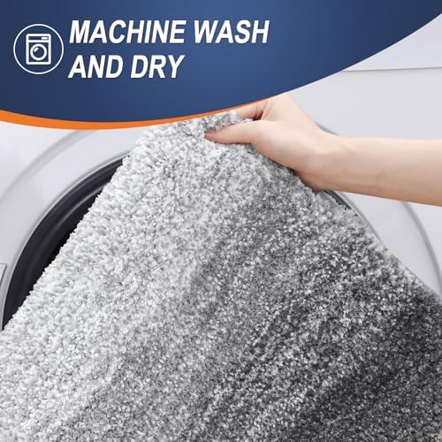 OLANLY Bathroom Runner Rug 47x17, Extra Soft Absorbent Microfiber Bath Rugs
