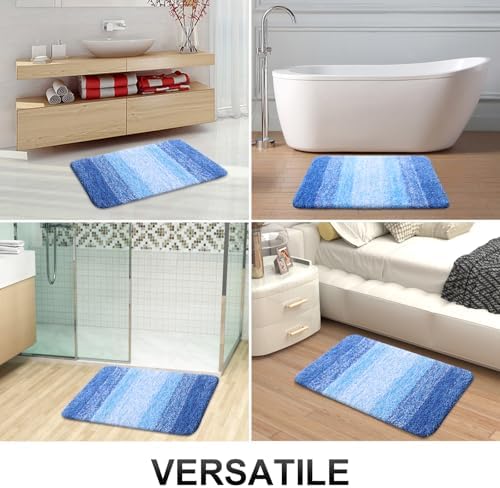 OLANLY Bathroom Runner Rug 45x27, Extra Soft Absorbent Microfiber Bath Rugs