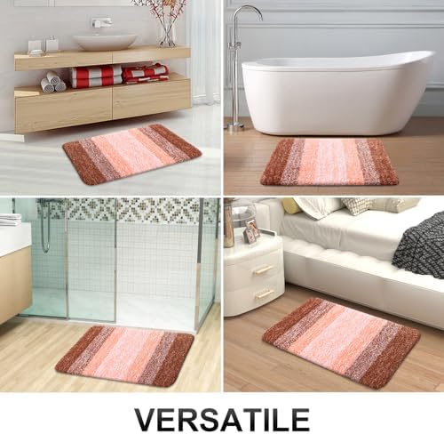 OLANLY Bathroom Runner Rug 44x20, Extra Soft Absorbent Microfiber Bath Rugs