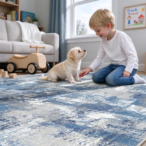 Washable Rugs 8x10 Area Rugs for Living Room,Bedroom,Dining Room Carpets
