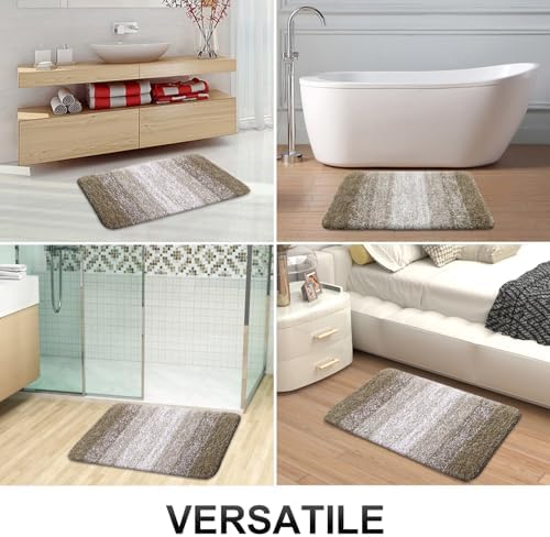 OLANLY Bathroom Rugs Mat 34x21, Extra Soft Absorbent Microfiber Bath Rugs