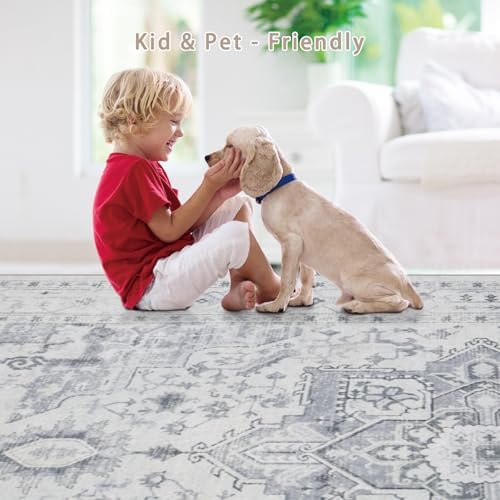 Washable Rugs 8x10 Area Rugs for Living Room,Bedroom,Dining Room,Playroom