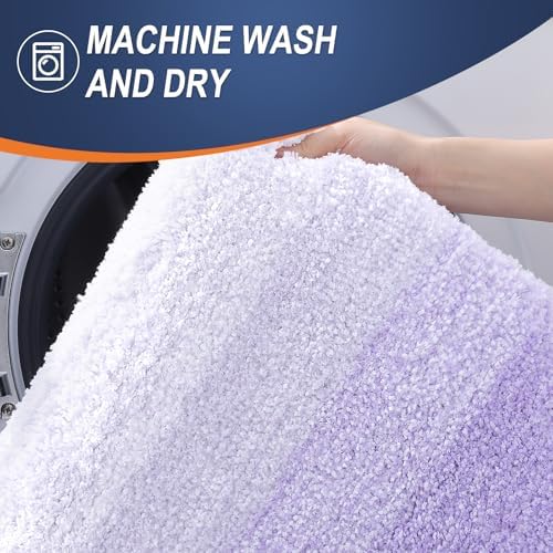 OLANLY Bathroom Runner Rug 59x24, Extra Soft Absorbent Microfiber Bath Rugs