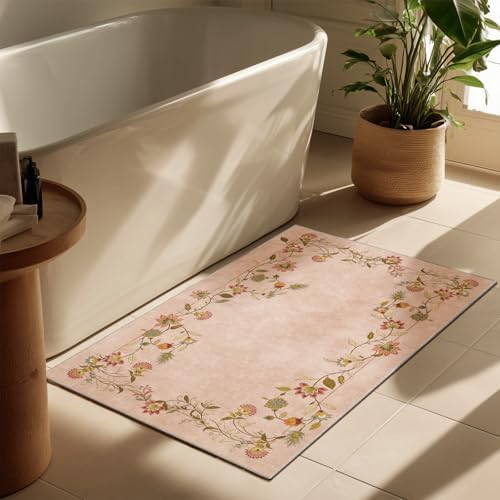 2x3 Washable Small Entryway Rug: Door Mat Indoor Entrance Soft Throw Carpet