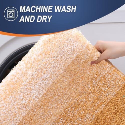 OLANLY Bathroom Runner Rug 47x17, Extra Soft Absorbent Microfiber Bath Rugs