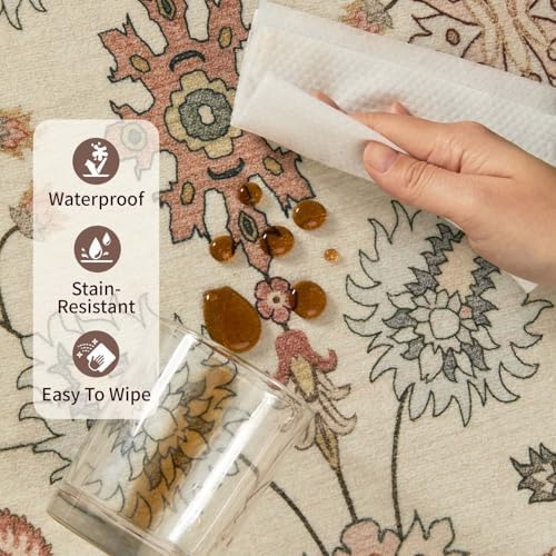Rugxara 8x10 Area Rugs for Bedroom & Living Room(Apricot)