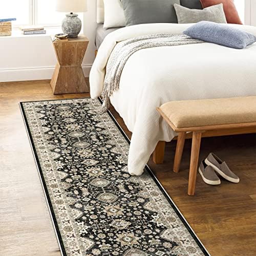 Washable Runner Rug 2x7: Hallway Runner Rug Non Slip Runner Rugs Durable