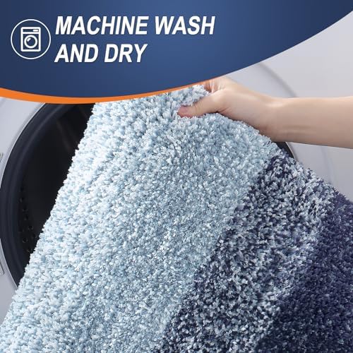 OLANLY Small Bathroom Rugs 35x16, Extra Soft Absorbent Microfiber Bath Rugs