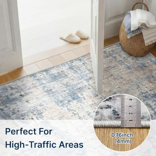 10x14 Area Rugs Washable Modern Abstract Living Room Bedroom Rug