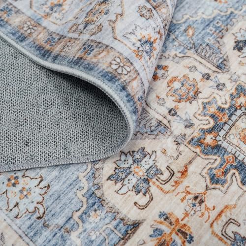 Washable Hallway Runner Rug 3x14: Non Slip Runner Rugs with Rubber Backing