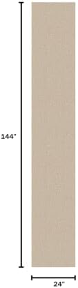 EARTHALL Washable Runner Rug, Non Slip Hallway Runner, 2x12 Ft, Sand/Beige