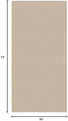 EARTHALL Washable Runner Rug, Non Slip Doorway Runner, 3x6 Ft, Sand/Beige