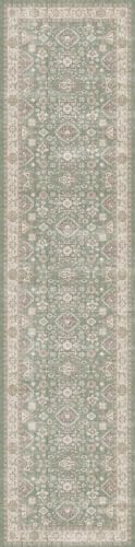 Long Runner Rug Non Slip Washable: 12 ft Runner Rug for Hallway Low Pile