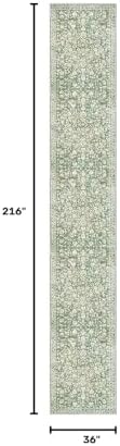 Vintage Washable Runners for Hallway 3x18 Runner Rug Non Slip