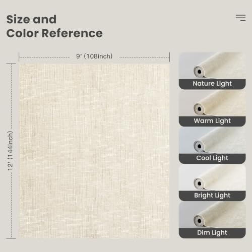 Valenrug 9x12 Area Rug, High Low Pile Washable Rugs for Living Room Ivory