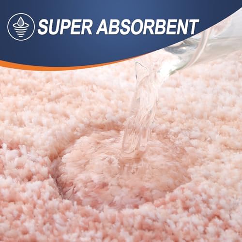 OLANLY Small Bathroom Rugs 28x18, Extra Soft Absorbent Microfiber Bath Rugs