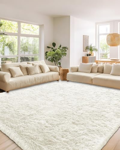 Smiry Area Rugs for Living Room Bedroom 2x8 ft, Fluffy Washable Carpet