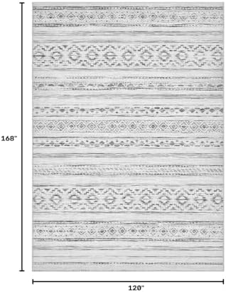 cotiled Boho 10x14 Area Rug for Living Room: Large Moroccan Washable Rug