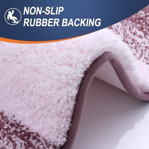 OLANLY Bathroom Rugs Mat 36x24, Extra Soft Absorbent Microfiber Bath Rugs