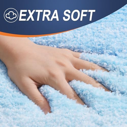 OLANLY Large Bathroom Rugs 44x32, Extra Soft Absorbent Microfiber Bath Rugs