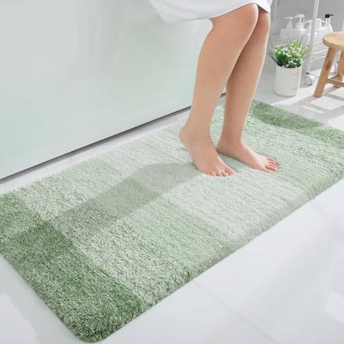 OLANLY Bathroom Runner Rug 40x24, Extra Soft Absorbent Microfiber Bath Rugs