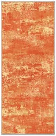 BEIMO 2'6"x6' Orange Abstract Runner Rug, Washable Non-Slip for Hallway