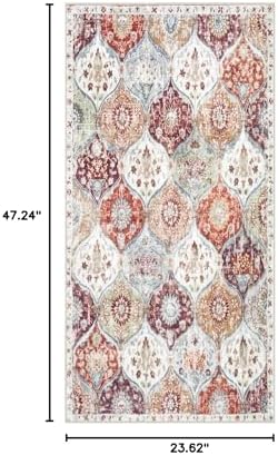 Lahome Washable Entryway Rug, 2x4 Kitchen Rugs for Entryway Bathroom