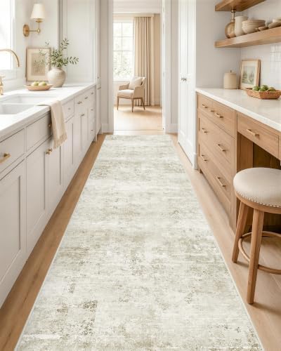 OLANLY 2x10 Washable Runner Rug, Soft Non Slip Carpet for Hallway Kitchen