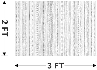 Small Area Rug-2x3 Entryway Rug Non Slip Washable Low Pile Indoor Door Mat Neutral Distressed Boho Moroccan Entrance Rugs Carpet for Bedroom Kitchen Powder Room Front Porch Bathroom, Black