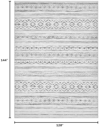 cotiled Boho 10x12 Area Rug for Living Room: Large Moroccan Washable Rug