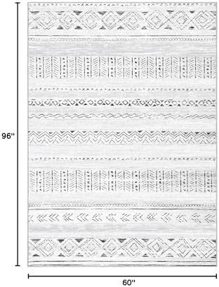 cotiled Boho 5x8 Area Rugs for Living Room: Soft Moroccan Washable Rug