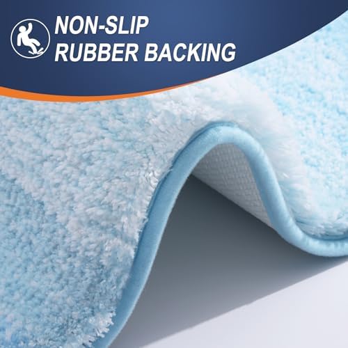 OLANLY Large Bathroom Rugs 44x32, Extra Soft Absorbent Microfiber Bath Rugs