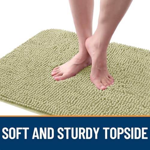 OLANLY Dog Door Mat for Muddy Paws 45x27, Super Absorbent Chenille Mud Mat