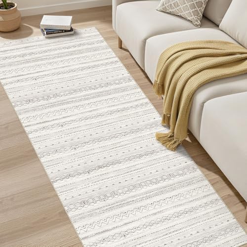 cotiled Hallway 2.6x8 Runner Rugs Washable Boho Moroccan Soft Rug