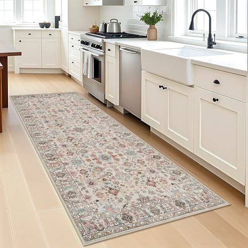 Washable Runners for Hallways: 3x8 Kitchen Runner Rugs with Rubber Backing