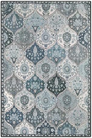 Lahome Moroccan Machine Washable Area Rugs, 4x6 Rug for Living Room Bedroom