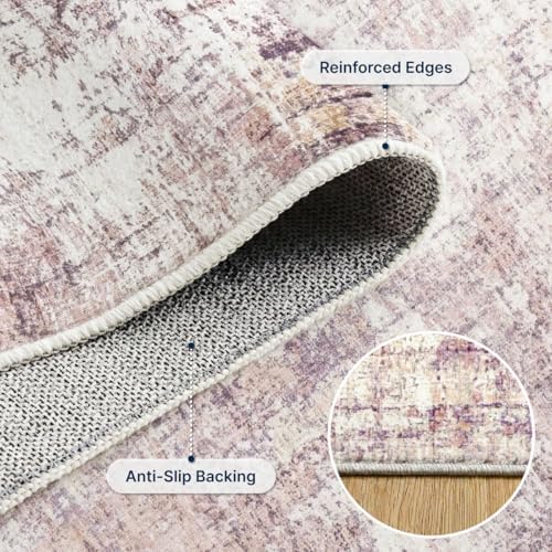 6x9 Area Rugs Washable Modern Abstract Living Room Bedroom Rug