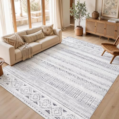 cotiled Boho 8x10 Area Rugs for Living Room: Large Moroccan Washable Rug