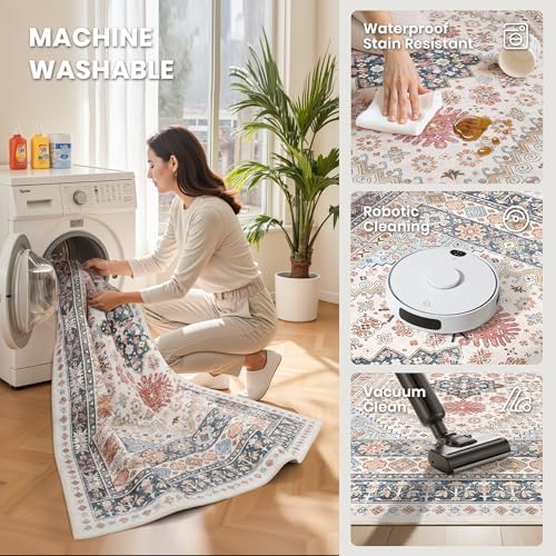 zesthome Colorful Nursery Rugs for Girls Room-5x7 Area Rugs for Living Room