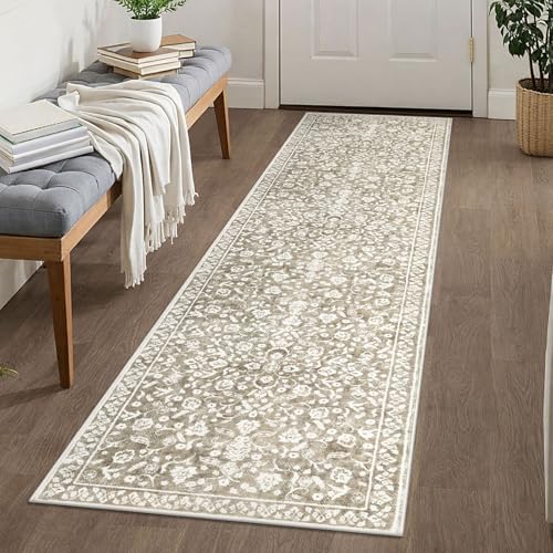 Washable Vintage 2x8 Runner Rug Non Slip Runners for Hallway