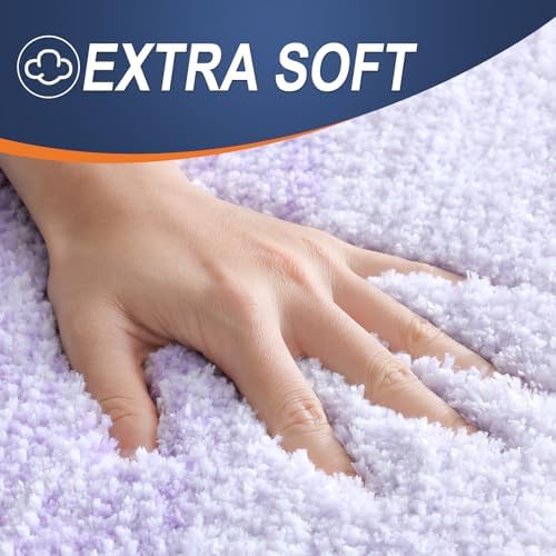 OLANLY Bathroom Runner Rug 54x24, Extra Soft Absorbent Microfiber Bath Rugs