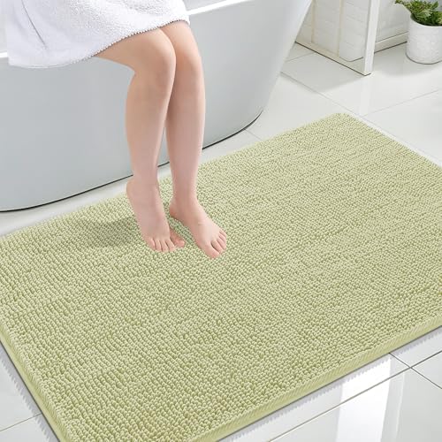 OLANLY Large Bathroom Rugs 44x32, Extra Soft Absorbent Chenille Bath Rugs