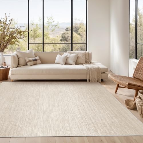 Valenrug 5x8 Area Rug Non Slip, Large Washable Rugs for Living Room, Brown