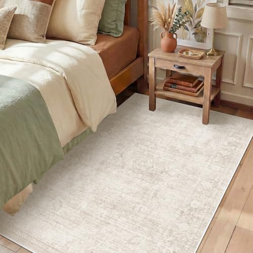 Homemate Washable Rug 4x6 Area Rugs - Vintage Rugs for Living Room